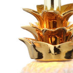 23" Clear Novelty Table Lamp With Drum Shade