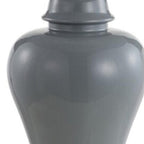 Set of Two 27" Clear Novelty Bedside Lamps With Empire Shades