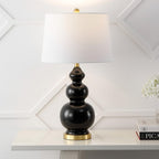 28" Gold Novelty Table Lamp With Drum Shade