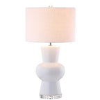 29" Clear Novelty Table Lamp With Drum Shade