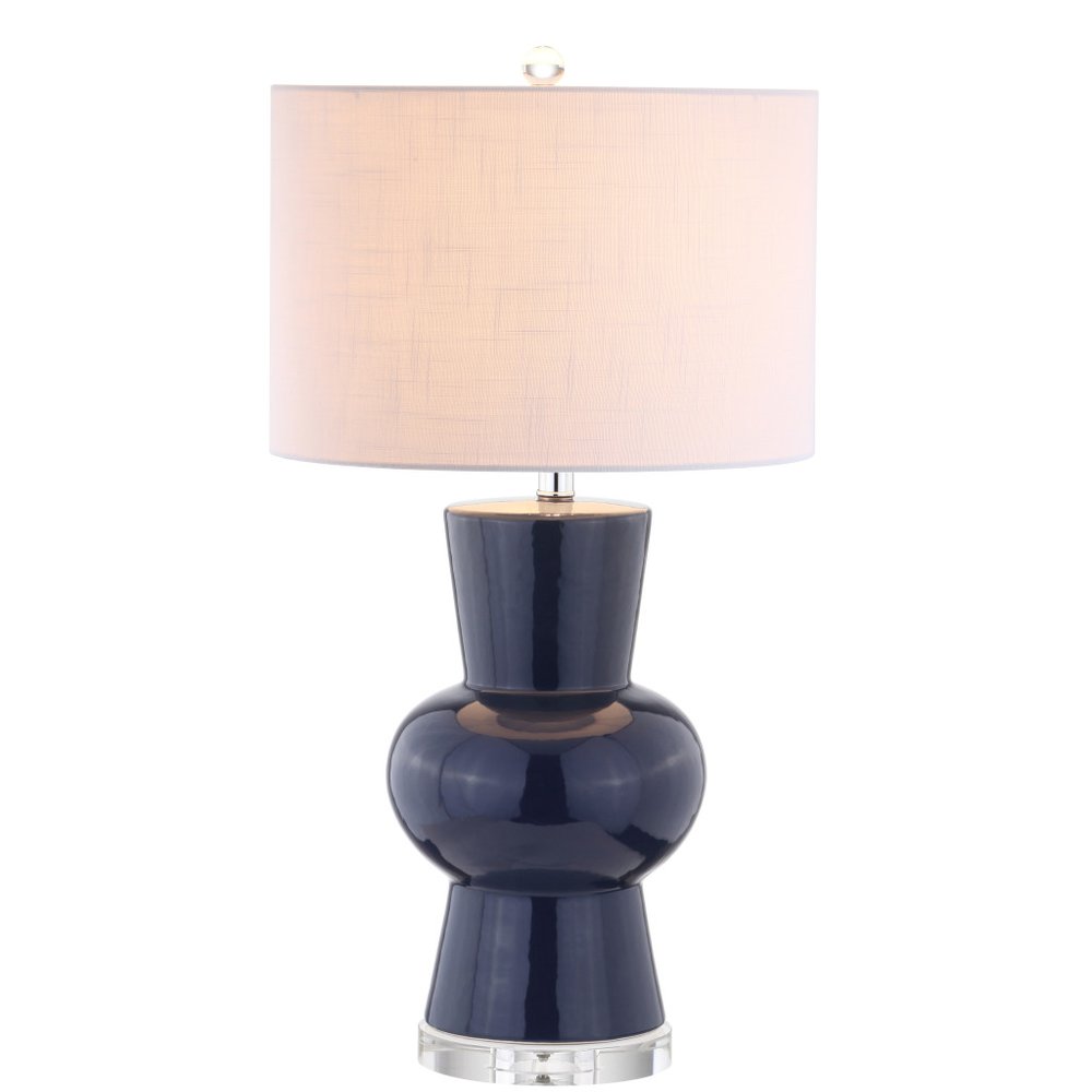 29" Clear Novelty Table Lamp With Drum Shade