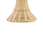 22" Light Brown Table Lamp With Globe Shade