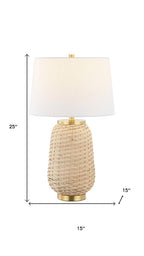 25" Gold Urn Table Lamp With Empire Shade