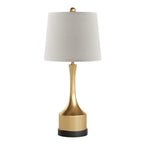 Set of Two 26" Black Table Lamps With Empire Shades