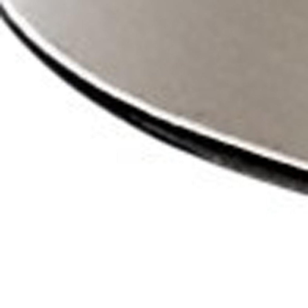 Set of Two 26" Nickel Novelty Table Lamps With Empire Shades