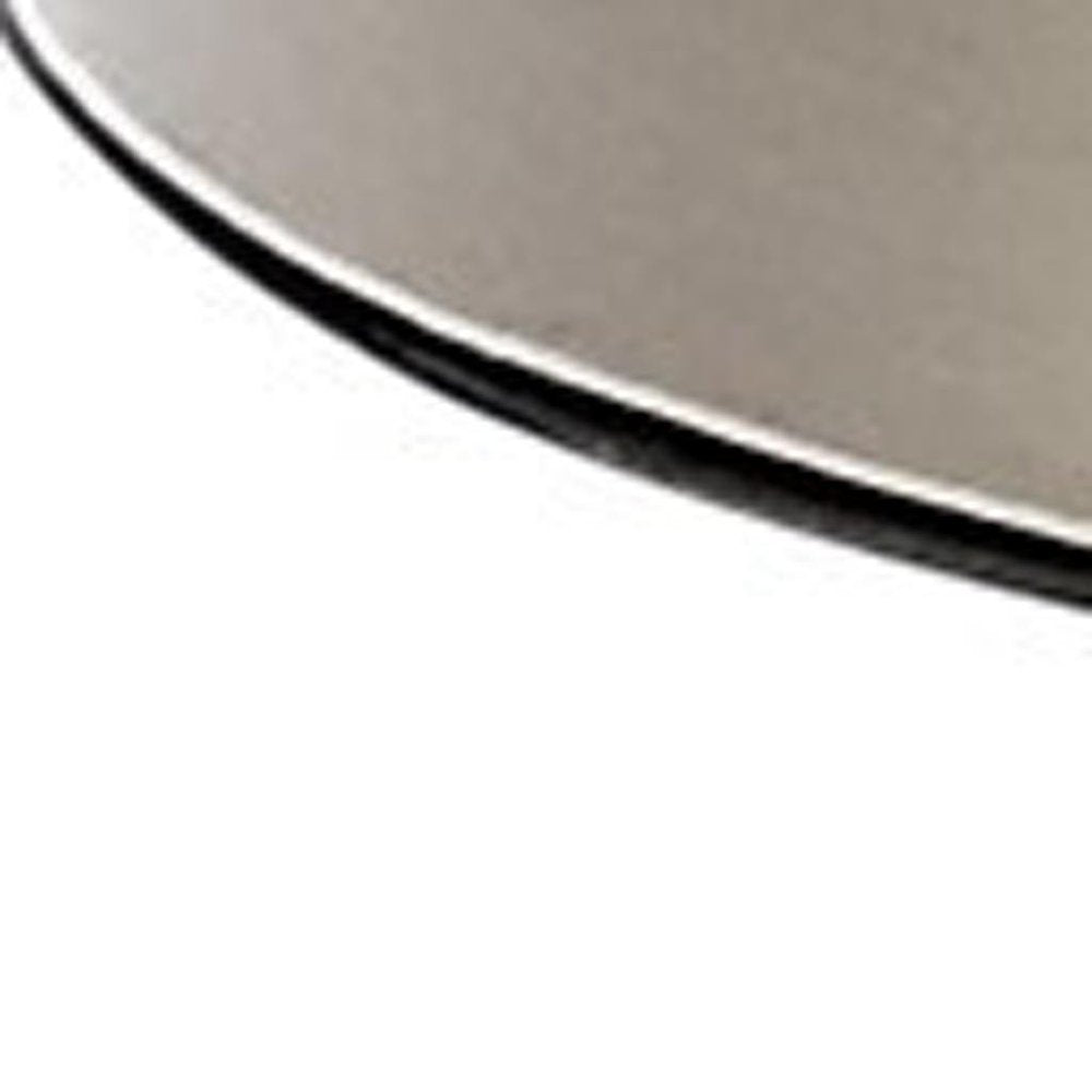 Set of Two 26" Nickel Novelty Table Lamps With Empire Shades