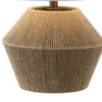 22" Brown Novelty Bedside Lamp With Drum Shade