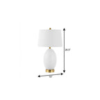 27" Gold Novelty Table Lamp With Empire Shade