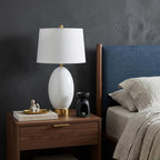 27" Gold Novelty Table Lamp With Empire Shade