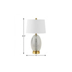 27" Gold Novelty Table Lamp With Empire Shade