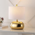 20" Clear Round Table Lamp With Novelty Shade