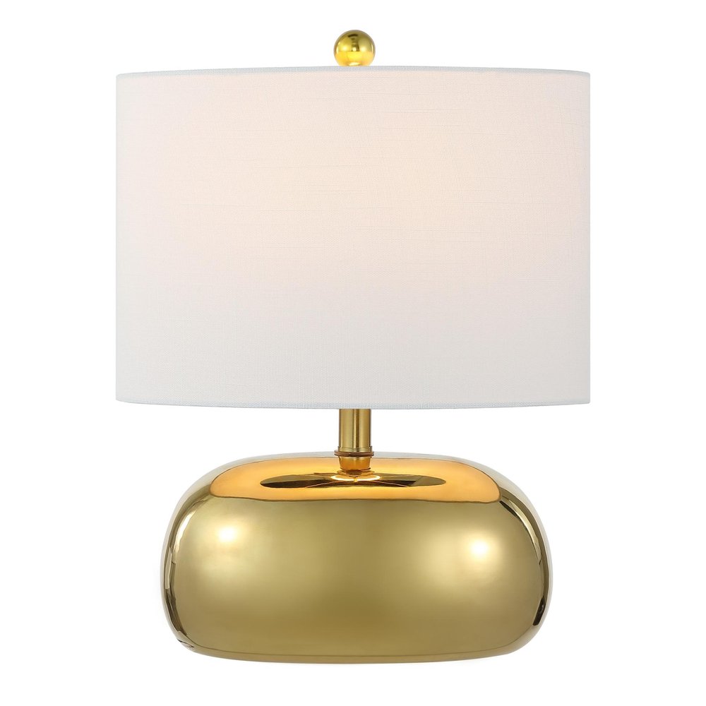20" Clear Round Table Lamp With Novelty Shade
