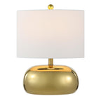 20" Clear Round Table Lamp With Novelty Shade