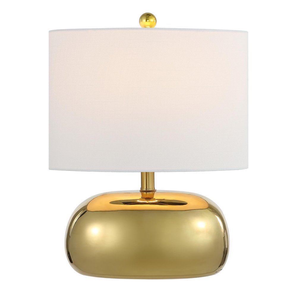 20" Clear Round Table Lamp With Novelty Shade