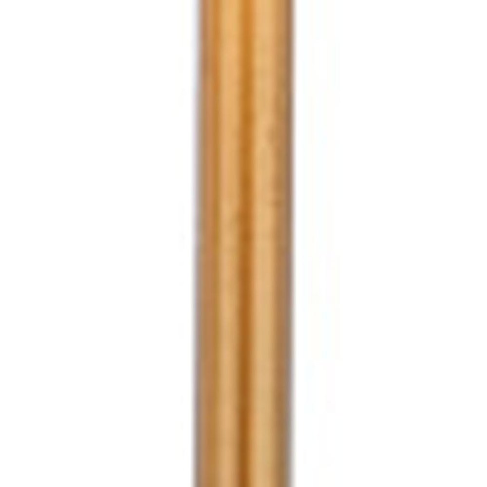 Set of Two 27" White And Brass Table Lamps With Drum Shades