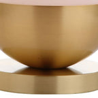 24" Gold Globe Table Lamp With Drum Shade