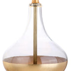 25" Clear Novelty Table Lamp With Drum Shade