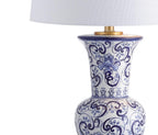 29" Gold Novelty Table Lamp With Drum Shade