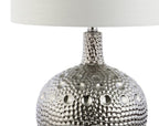 27" Clear Novelty Bedside Lamp With Drum Shade