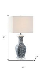 28" Clear Novelty Table Lamp With Square Shade