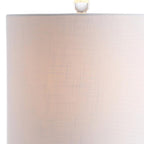 Set of Two 28" Silver Table Lamps With Drum Shades