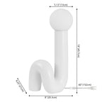 18" White Novelty Globe Lamp