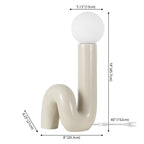18" Clear Novelty Table Lamp
