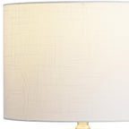 Set of Two 21" Clear Novelty Table Lamps With Drum Shades