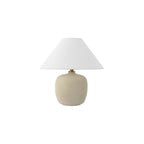 Set of Two 18" Clear Novelty Table Lamps With Empire Shades