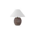 Set of Two 18" Clear Novelty Table Lamps With Empire Shades
