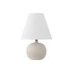 Set of Two 18" Clear Novelty Table Lamps With Cone Shades