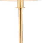 26" Gold Novelty Table Lamp With Drum Shade
