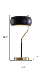 23" Gold Novelty Table Lamp With Globe Shade