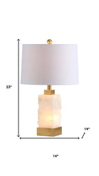 23" Gold Novelty Table Lamp With Globe Shade