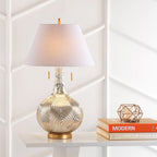 31" Gold Novelty Table Lamp With Globe Shade