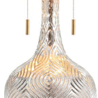 31" Gold Novelty Table Lamp With Globe Shade