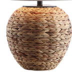 25" Clear Urn Table Lamp With Globe Shade