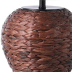 25" Clear Urn Table Lamp With Globe Shade