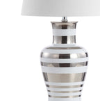 29" Silver Urn Table Lamp With Empire Shade
