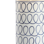 29" White Table Lamp With Drum Shade