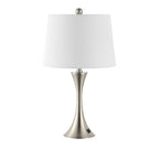 Set of Two 23" Clear Novelty Table Lamps With Empire Shades