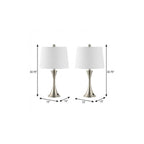 Set of Two 23" Clear Novelty Table Lamps With Empire Shades