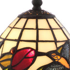 12" Bronze Birds Novelty Tiffany Lamp With Bell Shade