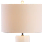 32" Silver Novelty Table Lamp With Drum Shade