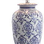 26" White Novelty Table Lamp With Globe Shade