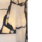 24" Black And White Table Lamp With Drum Shade