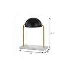 14" White Novelty Table Lamp With Novelty Shade