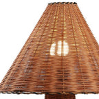 27" Clear Lantern Table Lamp With Empire Shade
