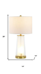 Set of Two 26" Gold Lighthouse Table Lamps With Drum Shades