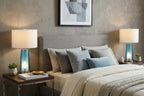 Set of Two 26" Silver Lighthouse Table Lamps With Drum Shades